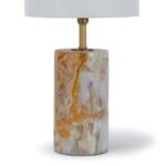 BRASS CYLINDER ACCENT TABLE LAMP