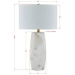 AUDREY WHITE ALABASTER TABLE LAMP