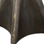 MODERN CAST IRON AND BRASS TABLE LAMP