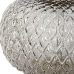 LIGHT SMOKE GRAY GLASS TABLE LAMP