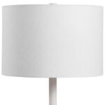 CHARCOAL AND WHITE CERAMIC TABLE LAMP