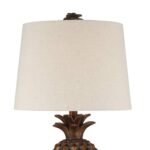 BROWN PINEAPPLE ACCENT TABLE LAMP