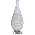 BLUE AND WHITE CERAMIC TABLE LAMP