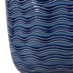 BLUE WAVY TEXTURE CERAMIC TABLE LAMP
