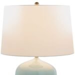 SOFT SKY CELADON BLUE PORCELAIN TABLE LAMP