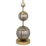 SILVER GOLD SPHERES METAL TABLE LAMP