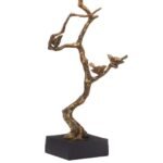 SHADOWS ANTIQUE BRASS TREE TABLE LAMP
