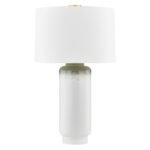 AGED BRASS CERAMIC MEADOW OMBRE TABLE LAMP