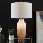 HIGH GLAZED GLASS TABLE LAMP