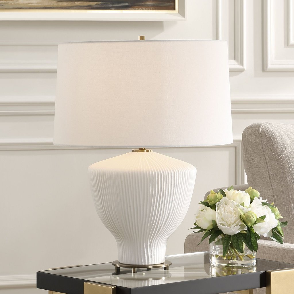 323_image2 HIGH WHITE CERAMIC TABLE LAMP