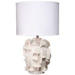 CERAMIC WHITE TABLE LAMP