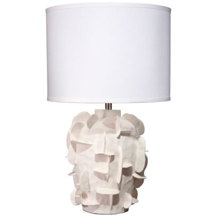 CERAMIC WHITE TABLE LAMP