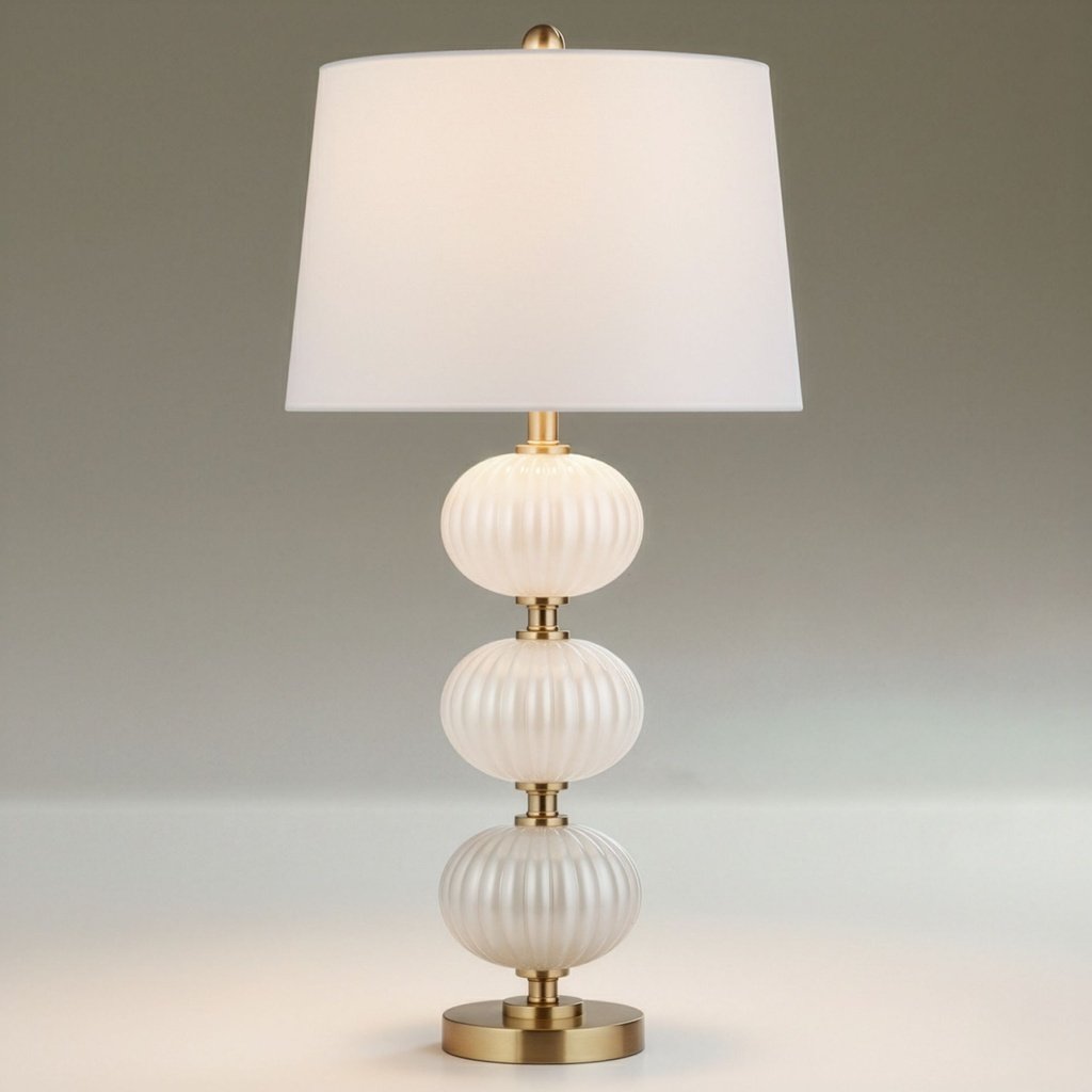 339_image2 GRACE HIGH PEARL WHITE GLASS TABLE LAMP