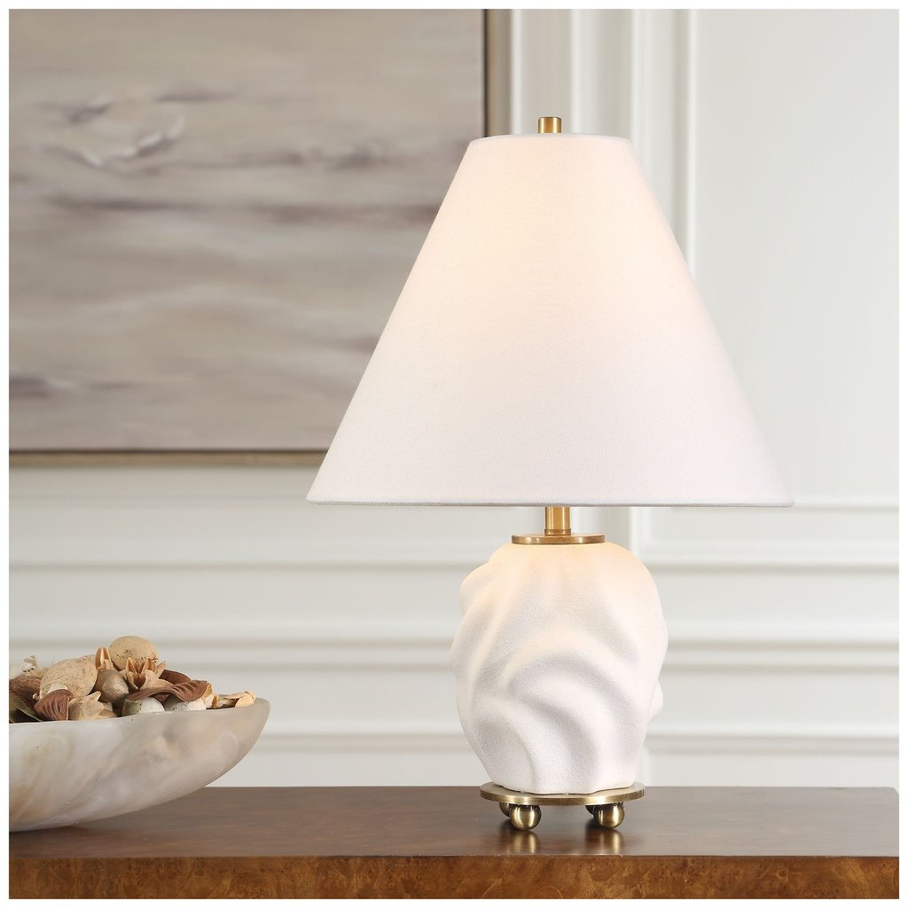 352_image2 MATTE WHITE CERAMIC TABLE LAMP