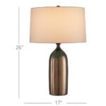 CUPRUM CERAMIC GREEN AND COPPER TABLE LAMP