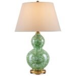 OCEAN GREEN PORCELAIN TABLE LAMP
