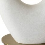 WHITE RICE STONE TABLE LAMP