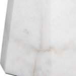 MODERN GRAY SHADE WHITE MARBLE TABLE LAMP