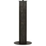 DEEP PATINA BRONZE COLUMN TABLE LAMP