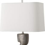 FREE FLOWING SILVER TABLE LAMP