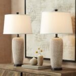 PEBBLED COASTAL MODERN TABLE LAMPS