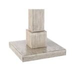 COASTAL RUSTIC PICKLED WOOD FLOOR LAMP