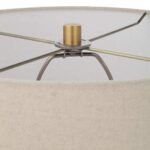 UTTERMOST MATTE BLACK GLASS TABLE LAMP