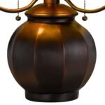 DRAGON FLY TIFFANY STYLE GLASS ACCENT LAMP