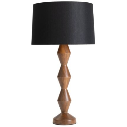 BUFFET BLACK SHADE TABLE LAMP