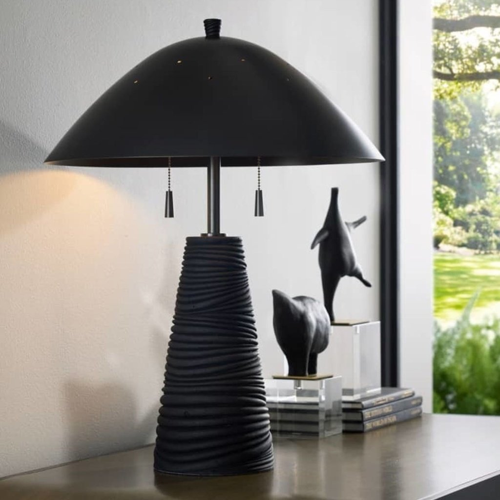 420_image2 LAVA STONE BLACK TABLE LAMP