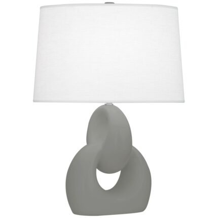 MODERN MATTE SMOKY TAUPE TABLE LAMP