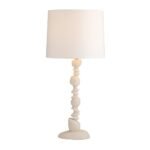 IVORY RICESTONE TABLE LAMP