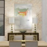 ANTIQUE BRASS WHITE SHADE TABLE LAMP