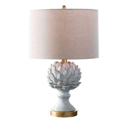 OFF WHITE CERAMIC ACCENT TABLE LAMP