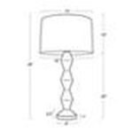 BUFFET BLACK SHADE TABLE LAMP