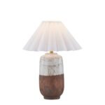 TWO-TONED WHITE CERAMIC LAMP