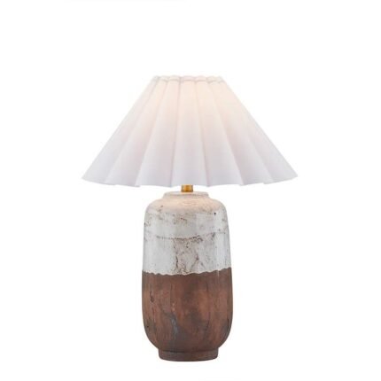 TWO-TONED WHITE CERAMIC LAMP