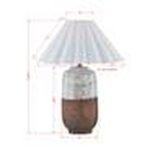 TWO-TONED WHITE CERAMIC LAMP