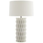 IVORY RICESTONE TABLE LAMP