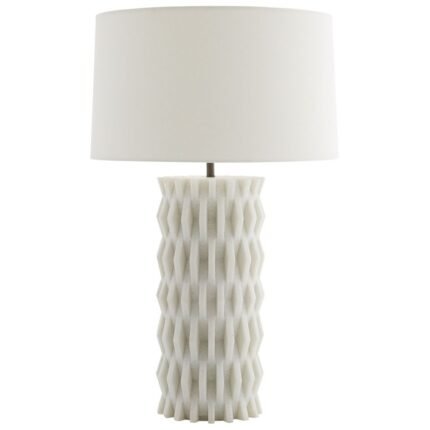 IVORY RICESTONE TABLE LAMP