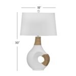 HIGH WHITE TABLE LAMP