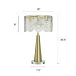 POLISHED BRASS STEEL TABLE LAMP