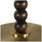 WOODEN WALNUT SPHERE TABLE LAMP