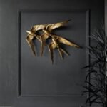 GOLDEN SWALLOWS BIRD WALL HANGING