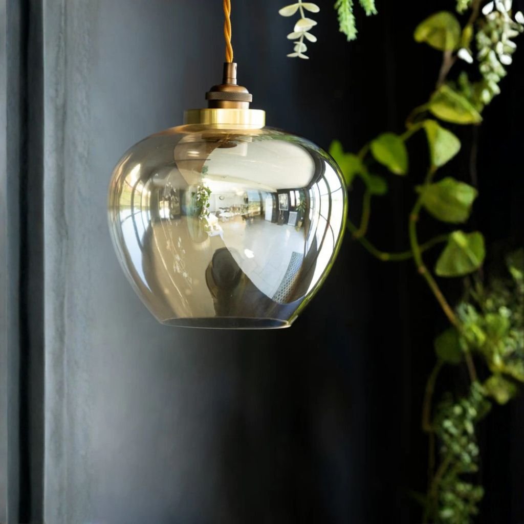 1 EASYFIT CHAMPAGNE GLASS CEILING LIGHT SHADE