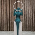 HALO MUSE SITTING SCULPTURE