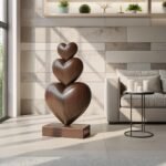 HANDCRAFTED WOODEN SCULPTURE WALNUT