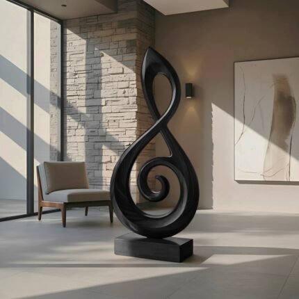 RUSTIC 3D WOOD ART BLACK