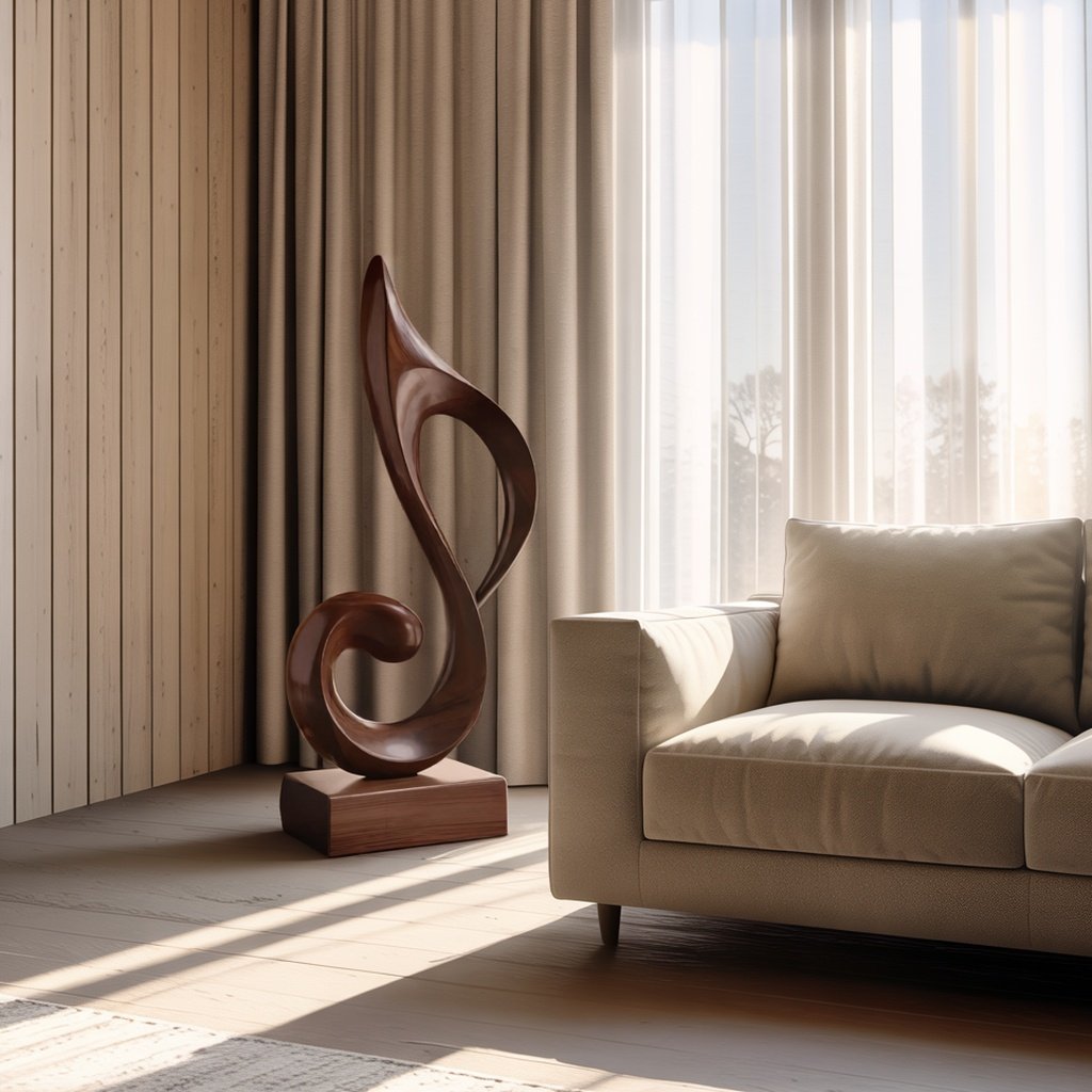 15_mid_century_abstract_7 MID CENTURY ABSTRACT SCULPTURE WALNUT