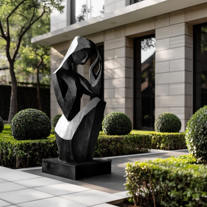 HANDCRAFTED 3D WOOD ART BLACK